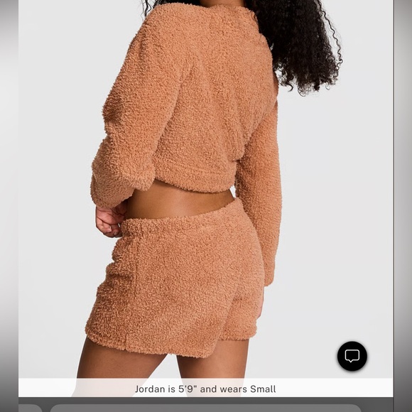 Victoria’s Secret Co-ZZZy Fleece Boxy Pajama Shorts - Picture 2 of 3